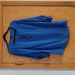 Talbot's periwinkle blue,1X women's blouse